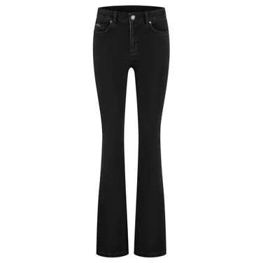 Evia Black Flare Jeans Zwart KL