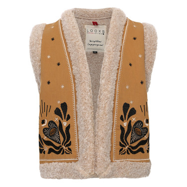 Little boho gilet Geel