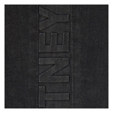 Jeans Flared Embossed Logo Stella Zwart 1