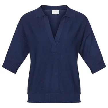 Knit Hilva Donker Blauw