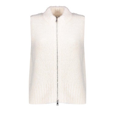 Pullover sleeveless with zipper Off White