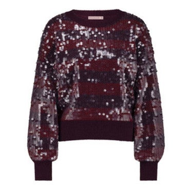Lilly sequins pullover Paars