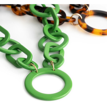 Round Brillenketting Groen