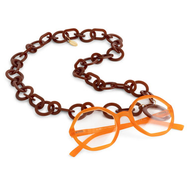 Round Brillenketting Bruin 1