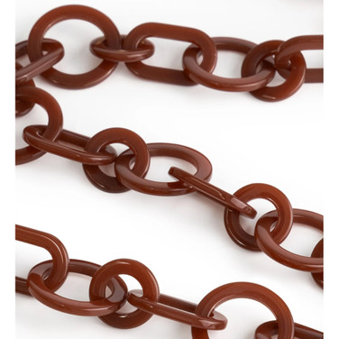 Round Brillenketting Bruin 1