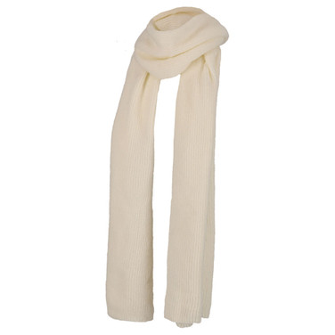 Ladies knit scarf Off White