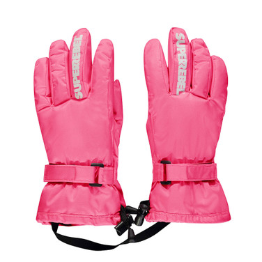 Nutz Ski Handschoenen Met Fleece Roze