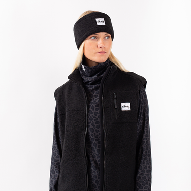 Throwback Sherpa Headband Zwart 1