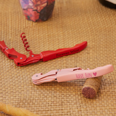 Metal Wine Opener  Roze