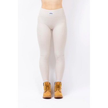 Pocket Rib Tights Beige