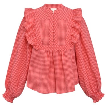 G2362 KikaGO Jo Blouse Rood