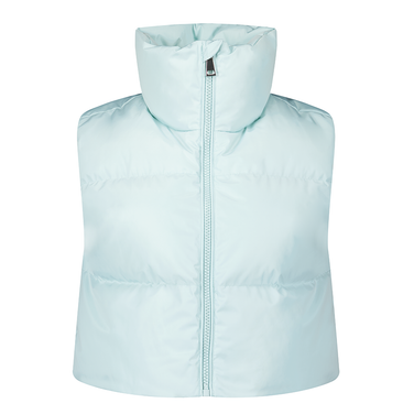 CROPPED BODYWARMER Blauw