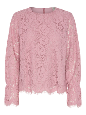 YASPERLA LS LACE TOP S. NOOS Roze