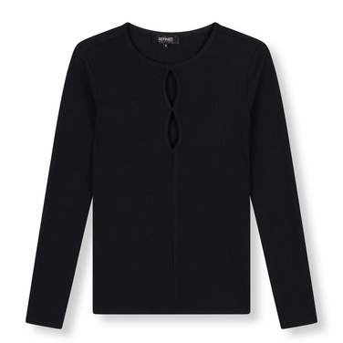 Ladies Knitted Long Sleeve Demiya Zwart 1