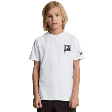 Disrupt Graphic Print T-shirt Wit 1