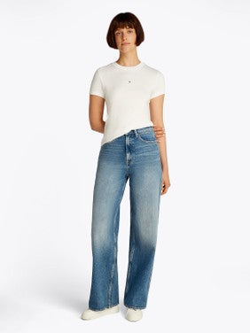 TJW Slim Tonal Linear Tee Ext Ecru