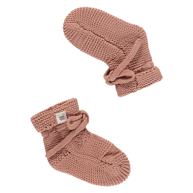baby slippers Tiny knit Roze