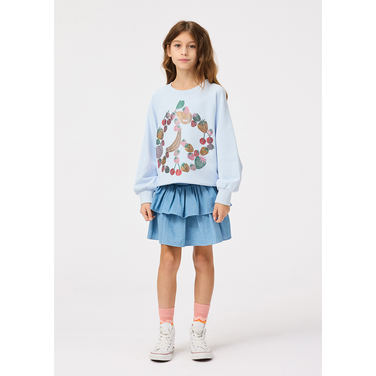 Bonita Smocked Skirt Blauw