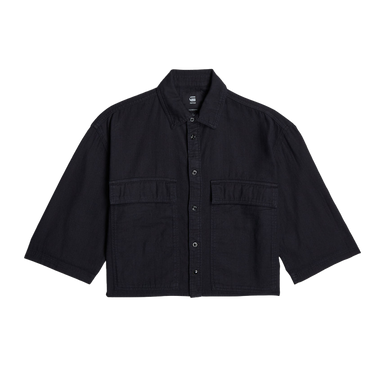 Boxy shirt s\s wmn Zwart 1