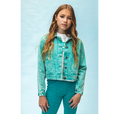 Jacket Coloured Denim Groen