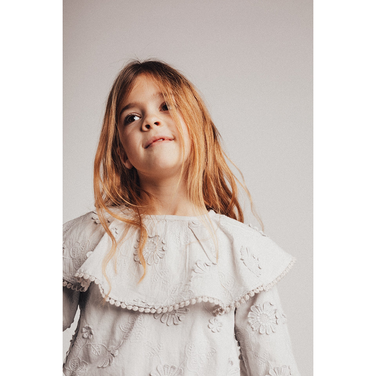 Flor Blouse Woven Licht Blauw