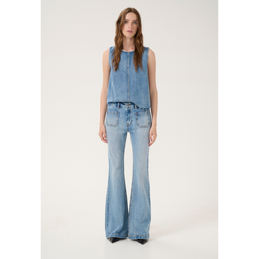 DangoMW 144 High W-Wide Bootcut Licht Blauw