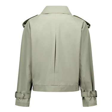 Korte trenchcoat Groen