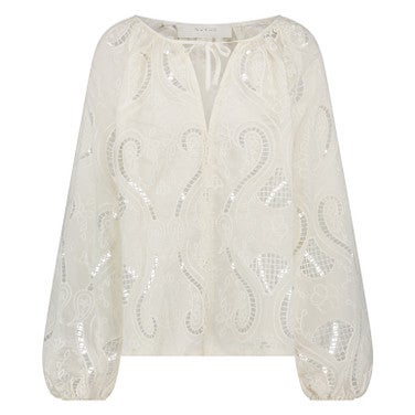 Yoni Top Lace Off White