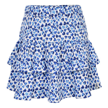 Little Skirt Hearts Print Blauw