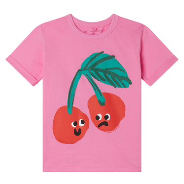 T-SHIRT CHERRY Roze