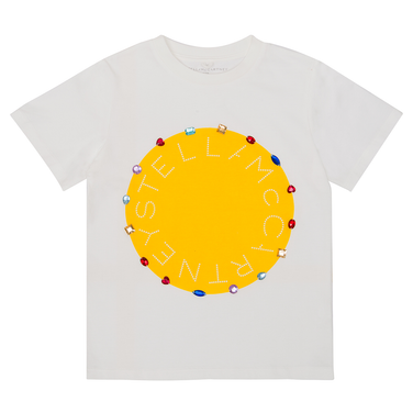 T-SHIRT DIAMONDS YELLOW LOGO Off White
