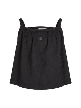 CRINKLE STRAP TOP Zwart 1