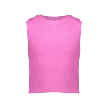 Top rib cropped sleeveless Roze