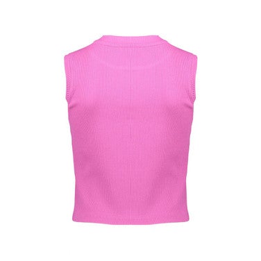 Top rib cropped sleeveless Roze