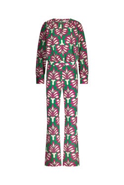 Mandy lotus jumpsuit Groen