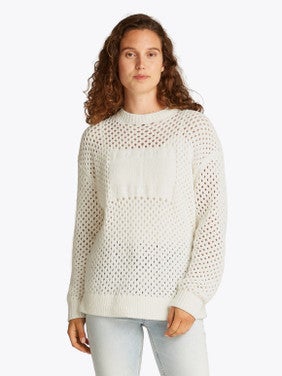 TJW Flag Crew Sweater Wit 1