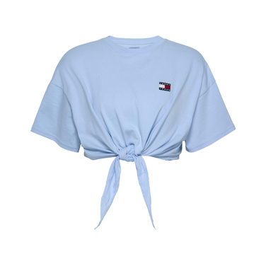 TJW REG Waist Tie Badge Tee Ext Licht Blauw