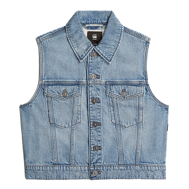 Shrunken vest wmn Blauw KL