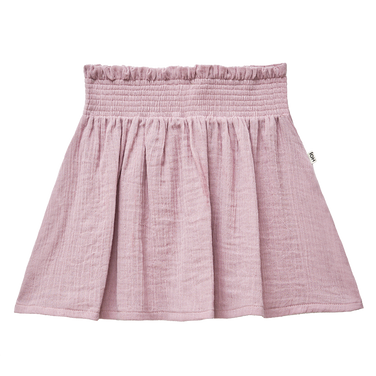 Smocked Skirt Musseline Rose Paars