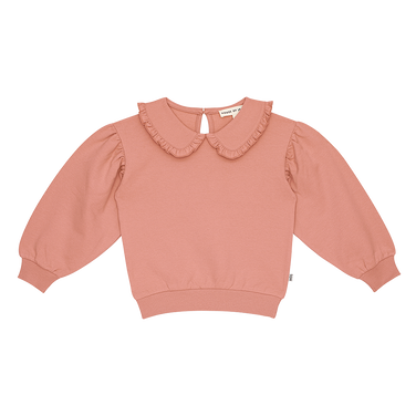 Balloon Collar Sweater Peach Roze