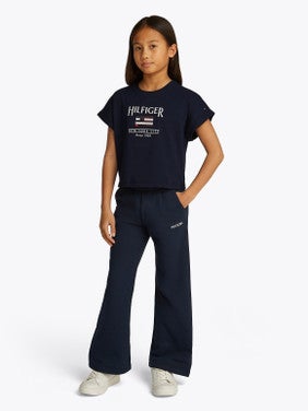 HILFIGER SEQUINS FLAG TEE Donker Blauw