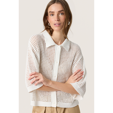 SLKathryn Cardigan SS Off White