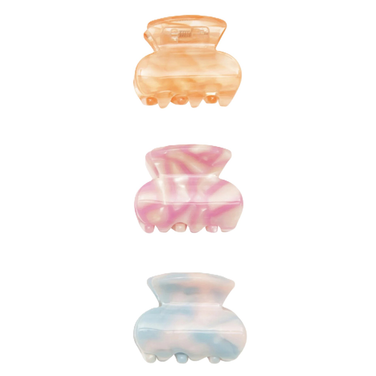 Mixed Acetate Claw Clips Multi