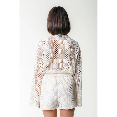 Nolita Crochet Short Off White