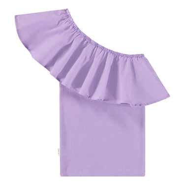 Rebecca Top One Shoulder Paars