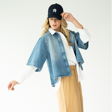 CAP Marie Lou Donker Blauw