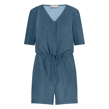 Harperly denim playsuit Blauw