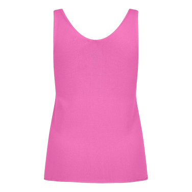 Top rib V-neck Sleeveless Licht Roze KL
