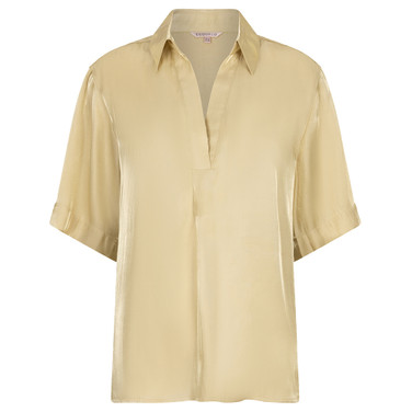 Blouse oversized silky touch Groen