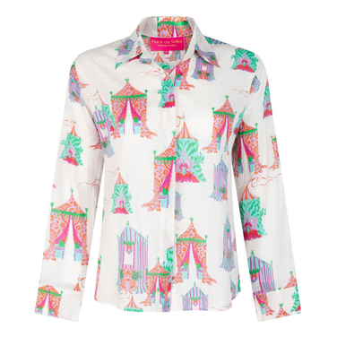 Tea Tents Blouse Print